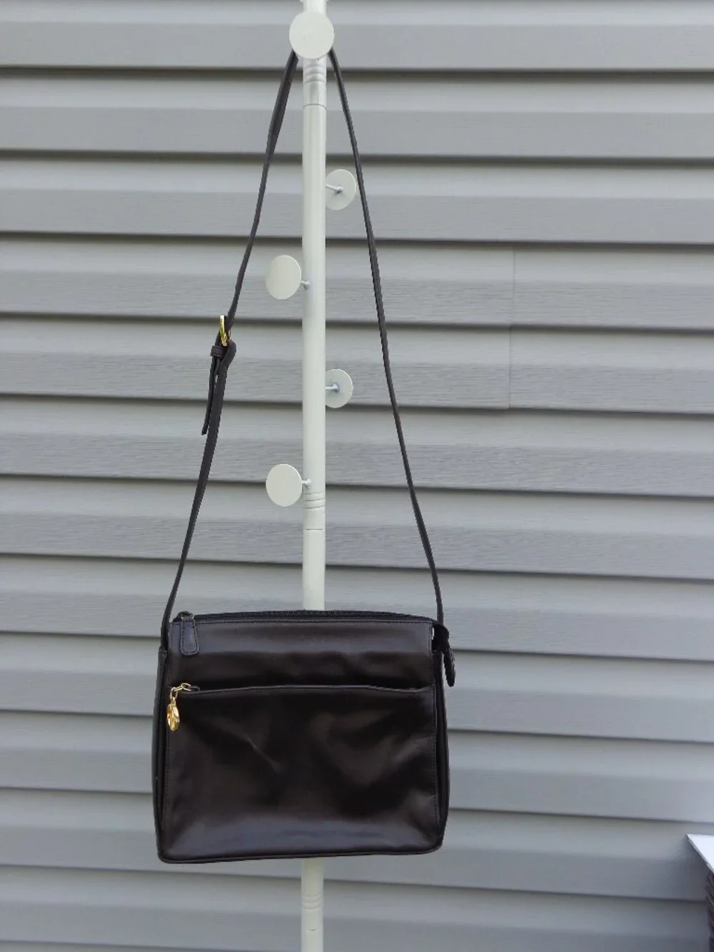 Giani  Bernini Black Leather Purse Shoulder / Crossbody Bag